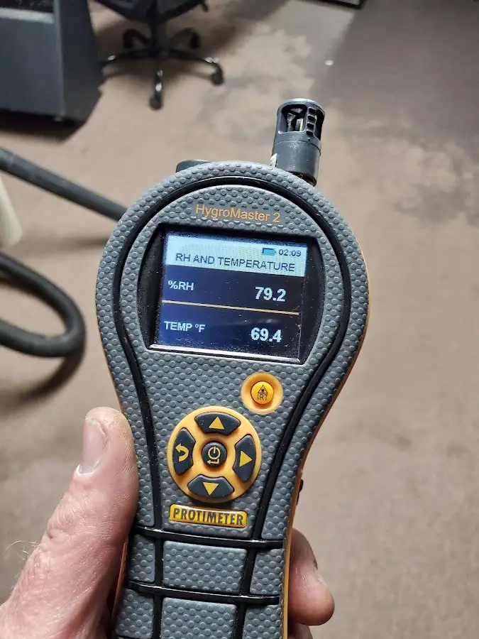 Moisture meter humidity assessment for Fire & Smoke Damage Restoration in Reynolds